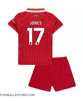 Günstige Liverpool Curtis Jones #17 Heimtrikotsatz Kinder 2024-25 Kurzarm (+ Kurze Hosen)